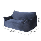 Pouf géant 2 places avec accoudoirs