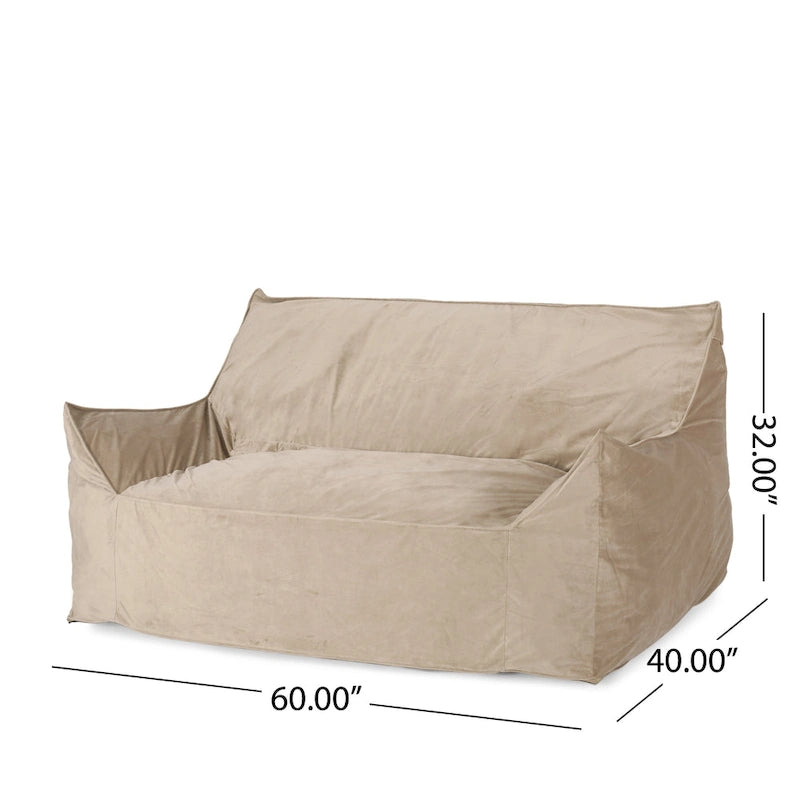 Pouf géant 2 places avec accoudoirs