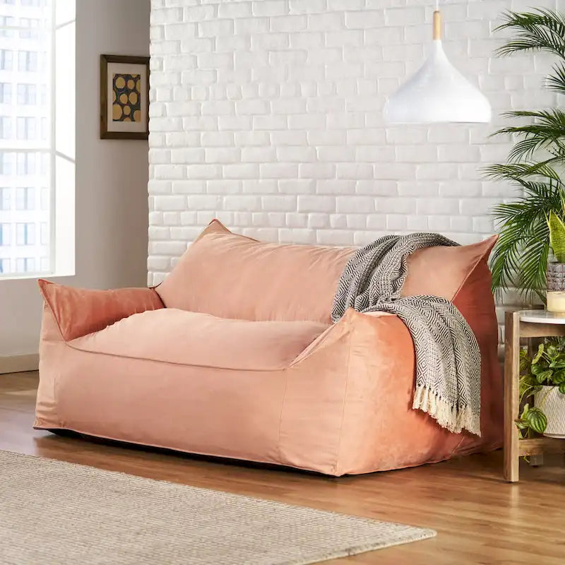 Pouf géant 2 places avec accoudoirs