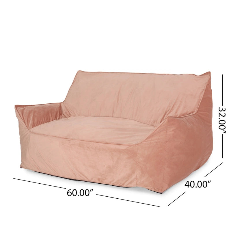 Pouf géant 2 places avec accoudoirs