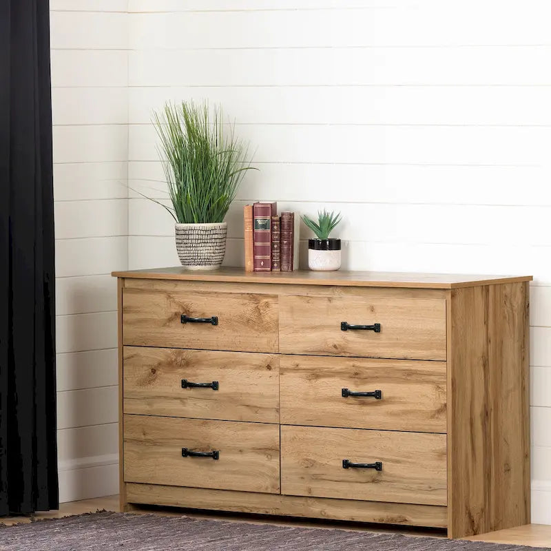 Commode double à 6 tiroirs