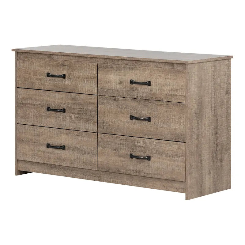Commode double à 6 tiroirs