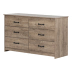 Commode double à 6 tiroirs