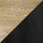 43 Table de Bar / Dînette Industrielle Dakota Ronde en Métal Noir Brun Naturel Réglable