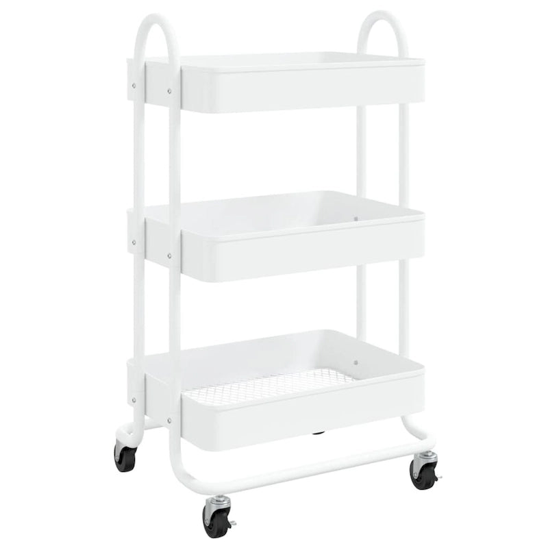 Chariot de cuisine de rangement à 3 niveaux - 42,9 x 34 x 79 cm.
