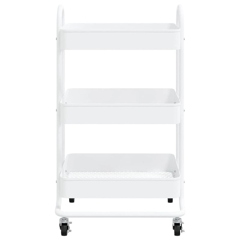 Chariot de cuisine de rangement à 3 niveaux - 42,9 x 34 x 79 cm.