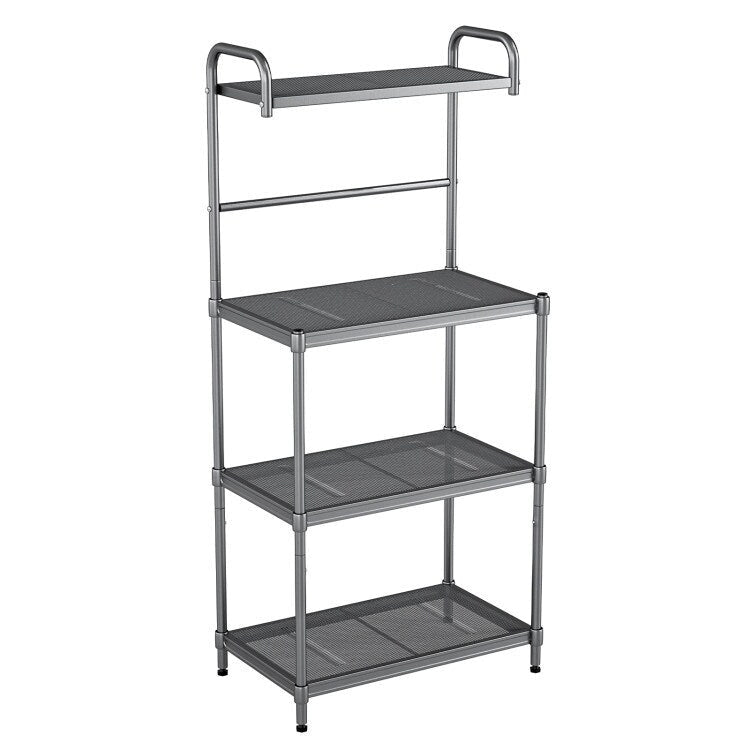 Versatile 4-Tier Kitchen Storage Rack - Stylish Bakers Rack Organizer - 23.5 x 13.5 x 53.5 (L x W x H)