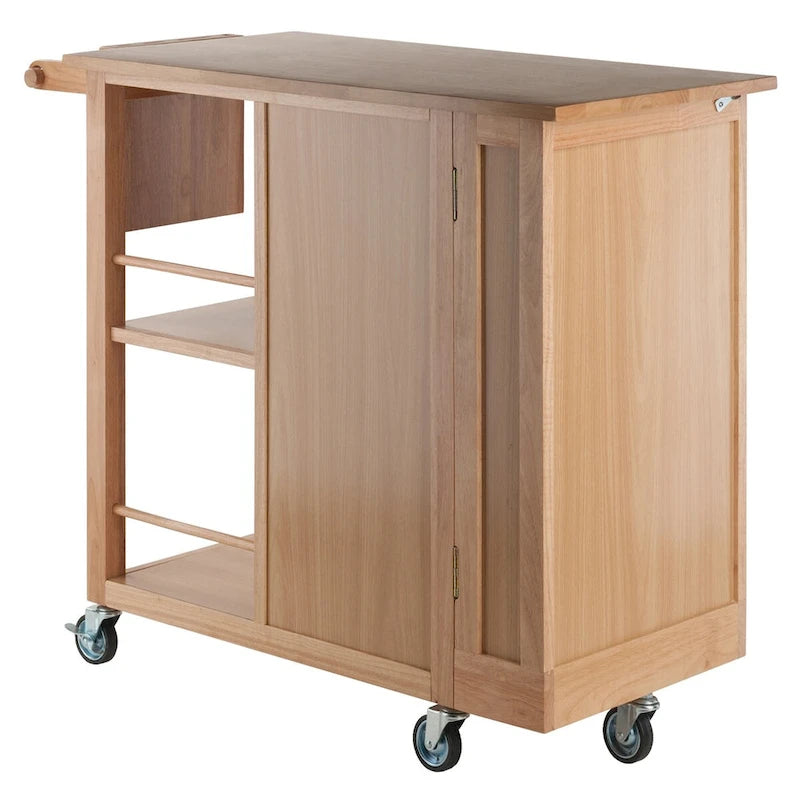 Desserte de cuisine en bois naturel – 108 x 48,2 x 90,5 cm