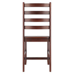 Ensemble de 2 chaises à dossier échelle, Noyer - 16,54 x 18,63 x 34,65 pouces