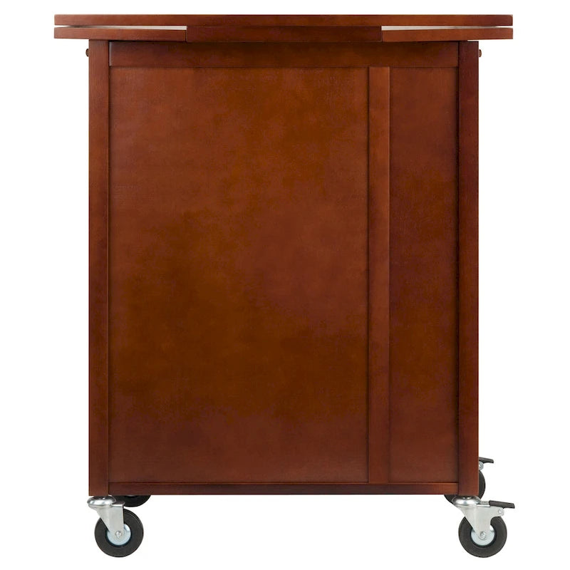 Desserte de cuisine à plateau extensible, fini noyer – 69,9 x 46,6 x 85 cm