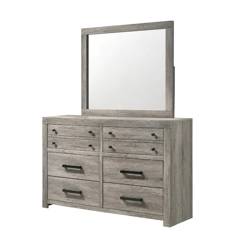 Lit plateforme gris