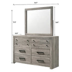 Lit plateforme gris