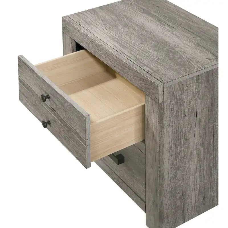 Lit plateforme gris