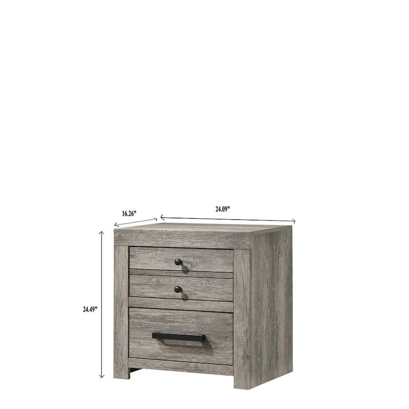 Lit plateforme gris