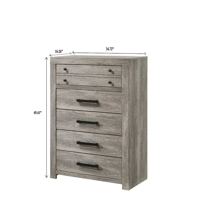 Lit plateforme gris