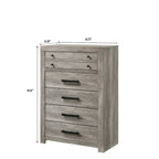 Lit plateforme gris