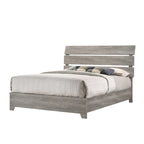Lit plateforme gris