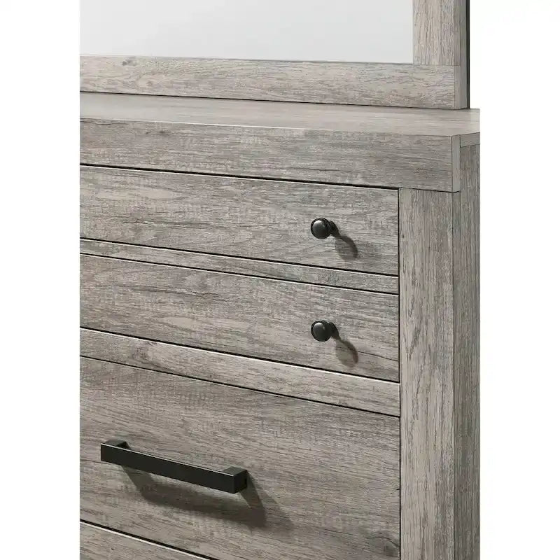 Lit plateforme gris