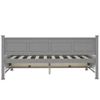Lit de repos double en bois de style moderne et rustique décontracté