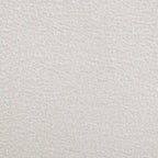 Lit à panneau blanc perle et beige avec pied de support