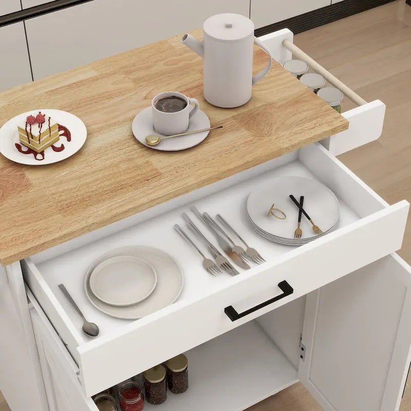 Desserte de cuisine à roulettes