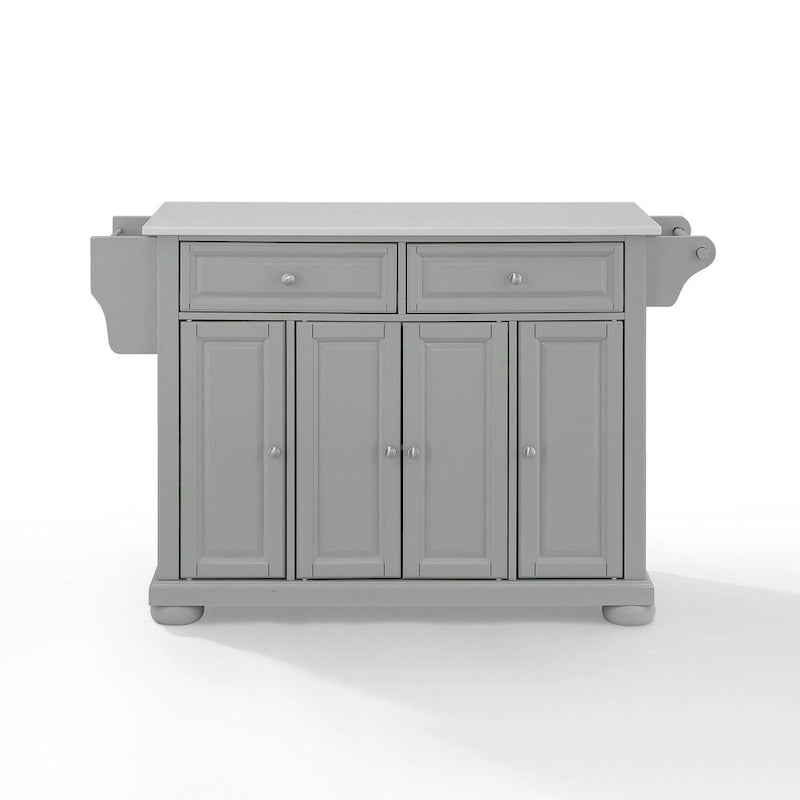 Îlot de cuisine avec plateau en granit - 45,7 cm P x 130,8 cm L x 91,4 cm H
