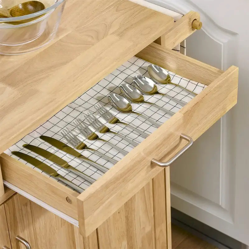 Îlot de cuisine sur roulettes
