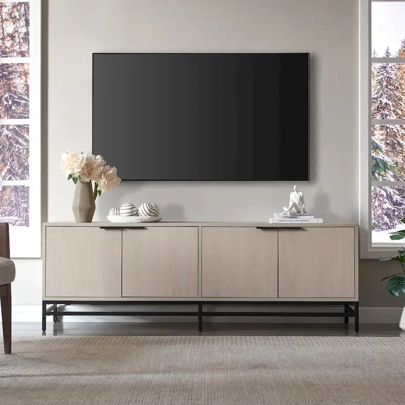 Meuble TV rectangulaire pour téléviseurs jusqu'à 78 po - 70 po de largeur
