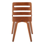 Chaises de salle à manger/d'appoint avec pieds en bois courbé (Lot de 2)