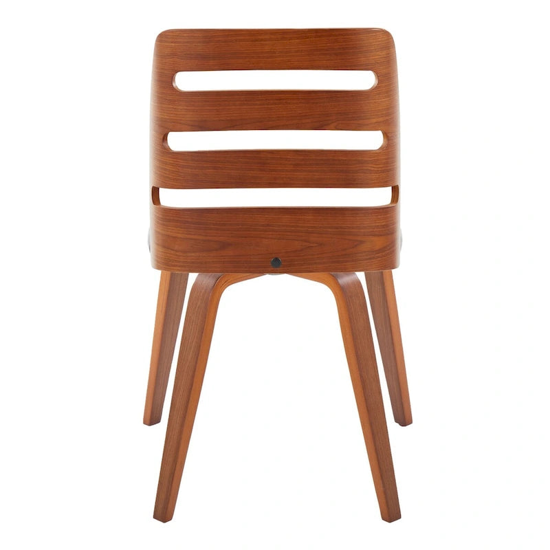 Chaises de salle à manger/d'appoint avec pieds en bois courbé (Lot de 2)