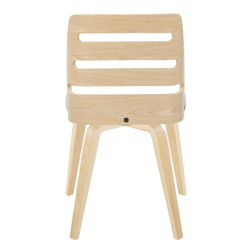 Chaises de salle à manger/d'appoint avec pieds en bois courbé (Lot de 2)