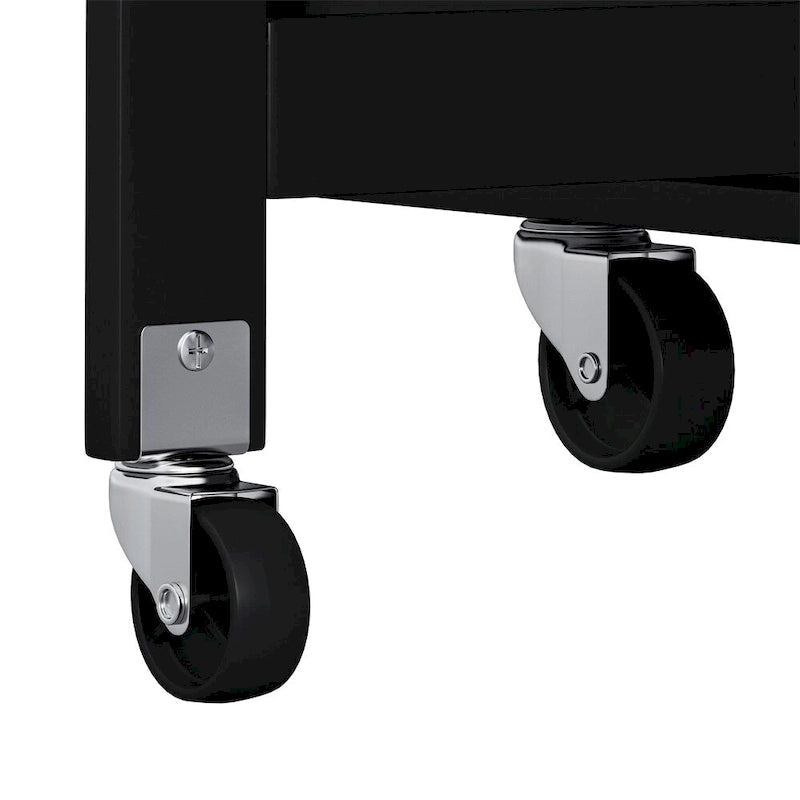 Chariot d'îlot de cuisine multifonctionnel avec armoire à 2 portes et casier à vin