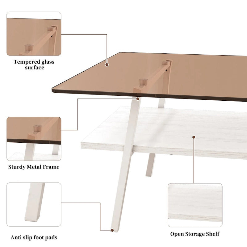 Table basse rectangulaire