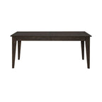 Table rectangulaire à pieds marron rustique
