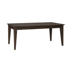 Table rectangulaire à pieds marron rustique