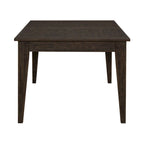 Table rectangulaire à pieds marron rustique