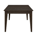 Table rectangulaire à pieds marron rustique