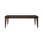 Table rectangulaire à pieds marron rustique