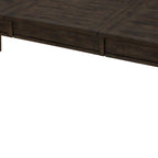 Table rectangulaire à pieds marron rustique