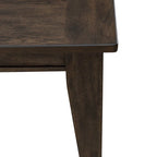 Table rectangulaire à pieds marron rustique