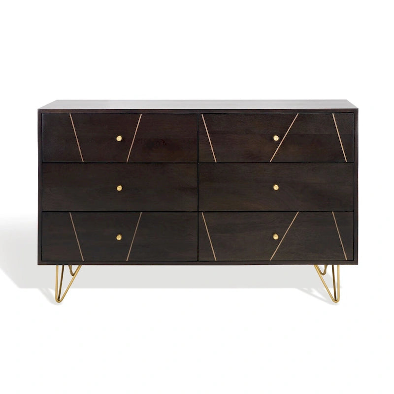 Commode en bois à 6 tiroirs