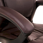 Chaise de direction ergonomique haute en éco-cuir noir Work Smart